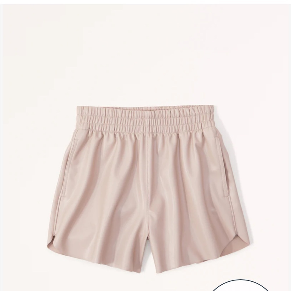 ABERCROMBIE vegan leather shorts size medium. NWOT.